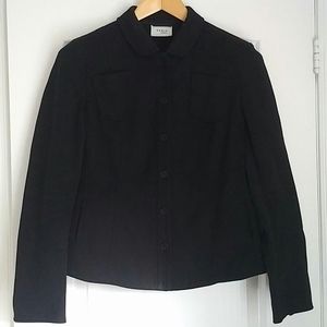 AKRIS - classic stretch cotton boxy jacket